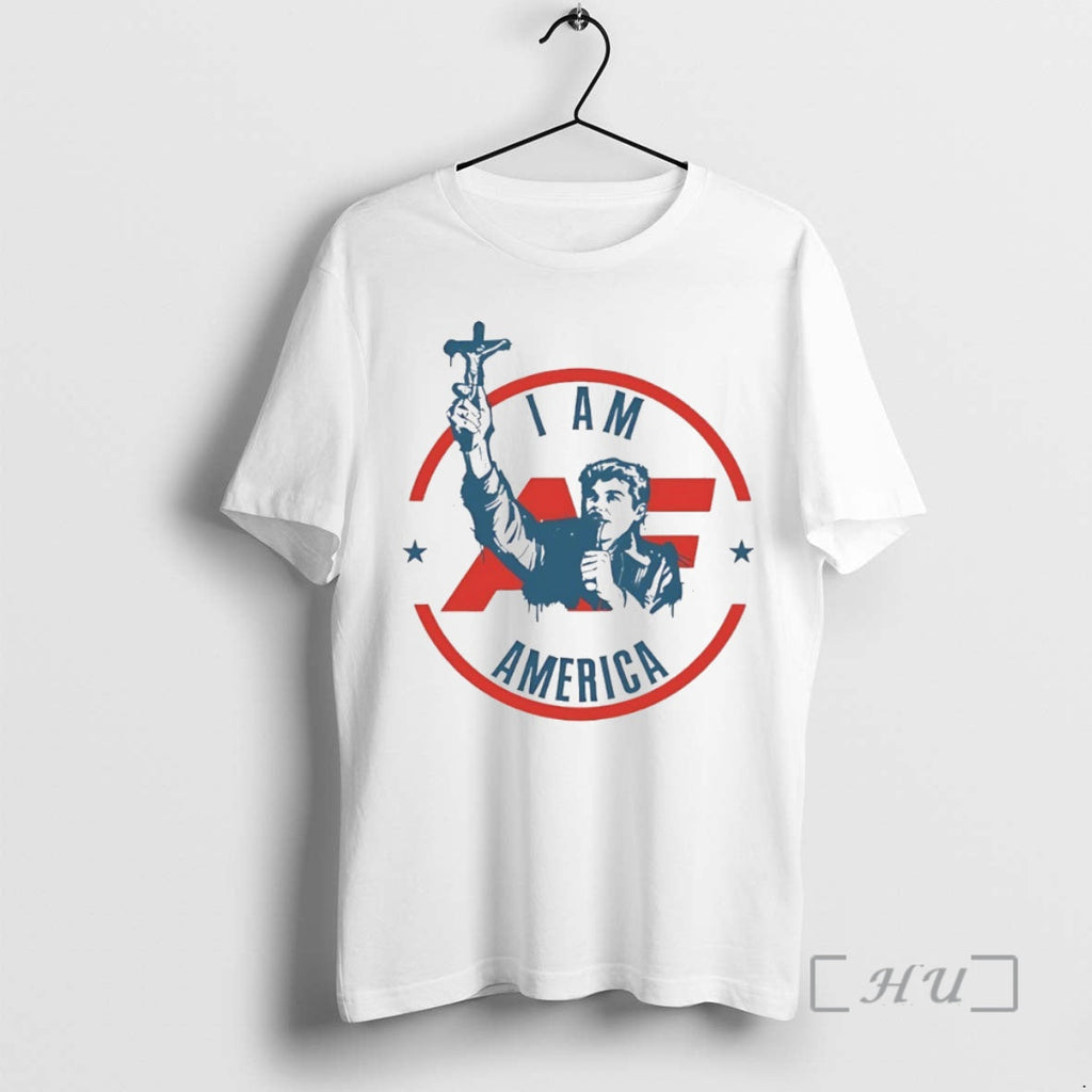 Officials I Am America First Crucifix Circle T-Shirts, Hoodie, Sweatshirt - T-Shirt, Sweatshirt, Hoodie