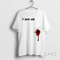 Officials I Am Ok Blood Splatter T-Shirts, Hoodie, Sweatshirt - T-Shirt, Sweatshirt, Hoodie