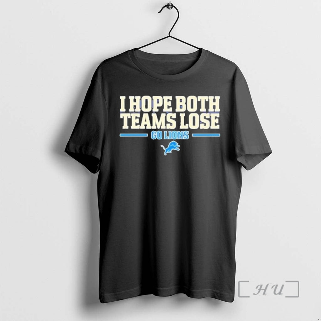 Officials I Hope Both Teams Lose Go Detroit Lions Logo T-Shirts, Hoodie, Sweatshirt - T-Shirt, Sweatshirt, Hoodie