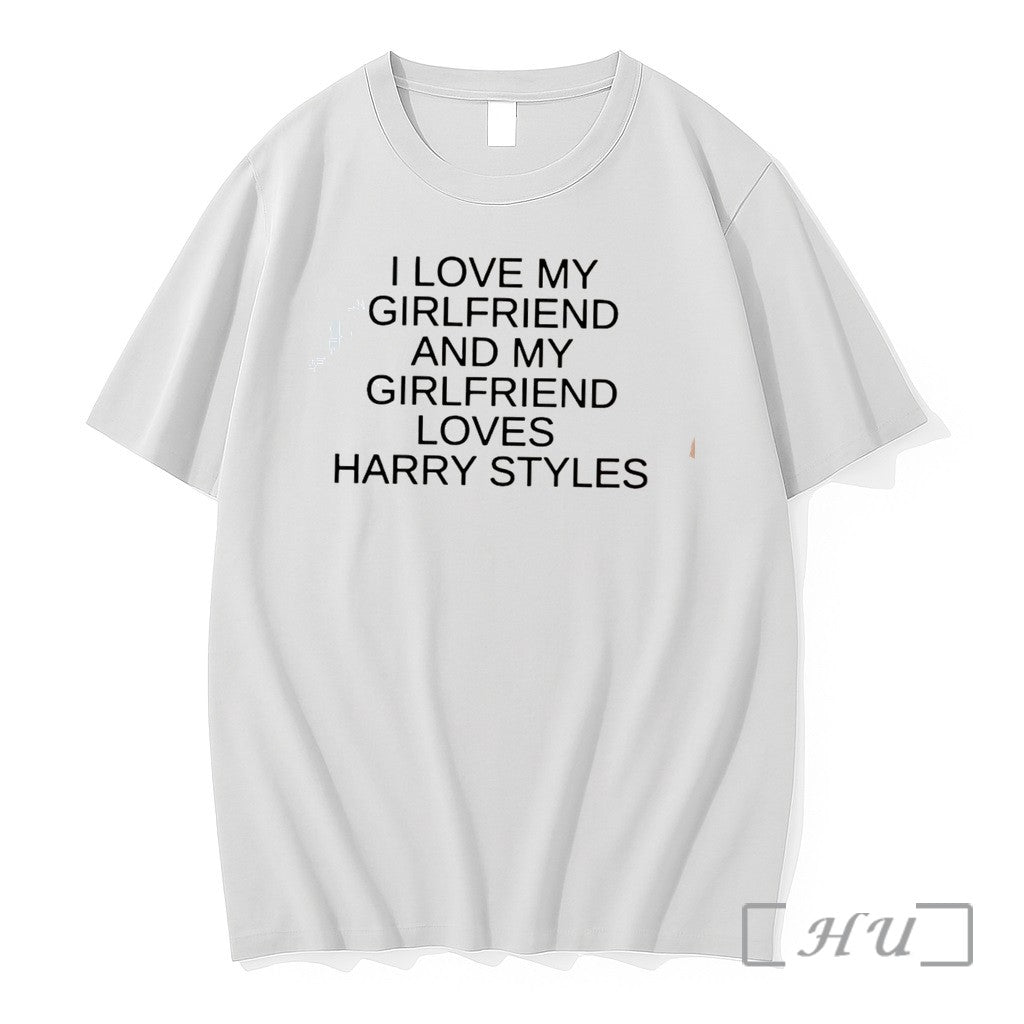 Officials I Love My Girlfriend And My Girlfriend Loves Harry Tee Premium T Shirts Sweater Unisex T-shirt, Sweatshirt, Hoodie, Long Sleeve Tee - T-Shirt, Sweatshirt, Hoodie