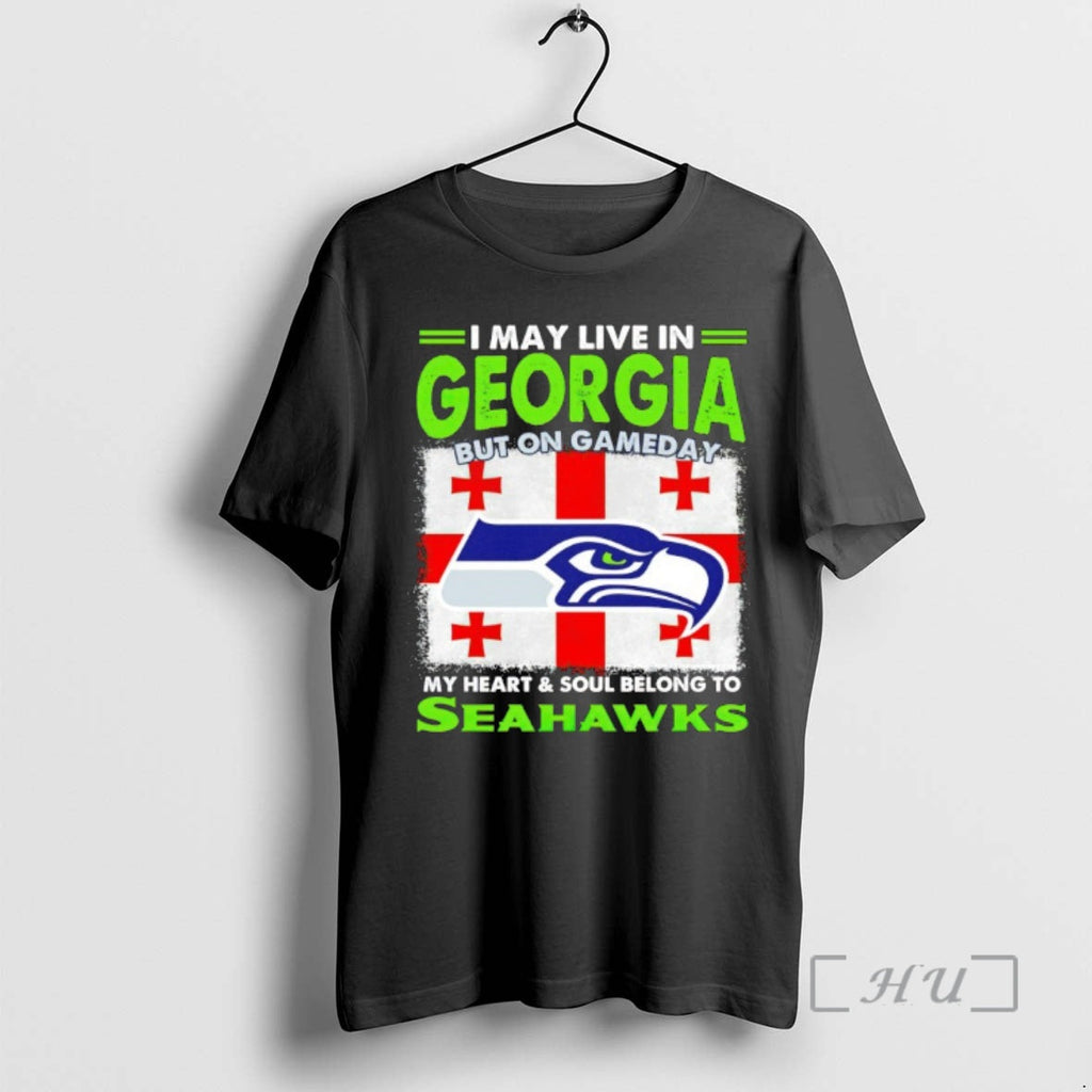 Officials I May Live Georgia But Gameday My Heart Soul Belongs T-Shirts, Hoodie, Sweatshirt - T-Shirt, Sweatshirt, Hoodie