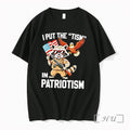Officials I Put The Tism In Patriotism Raccoon Unisex T-shirt, Sweatshirt, Hoodie, Long Sleeve Tee - T-Shirt, Sweatshirt, Hoodie
