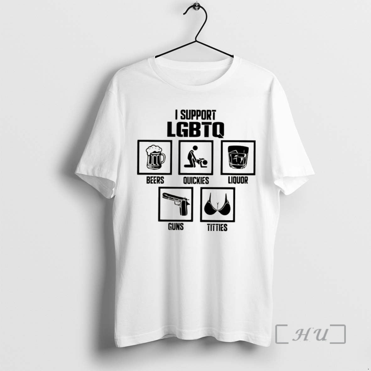 Officials I Support Lgbtq Beers Quickies Liquor Guns Titties Pride Month Graphic Premium T Shirts - T-Shirt, Sweatshirt, Hoodie