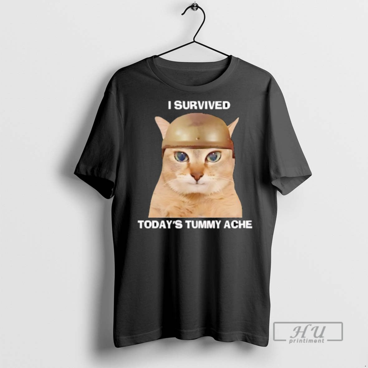 Officials I Survived Todays Tummy Ache Cat Army T Shirt Unisex T-shirt, Sweatshirt, Hoodie, Long Sleeve Tee - T-Shirt, Sweatshirt, Hoodie