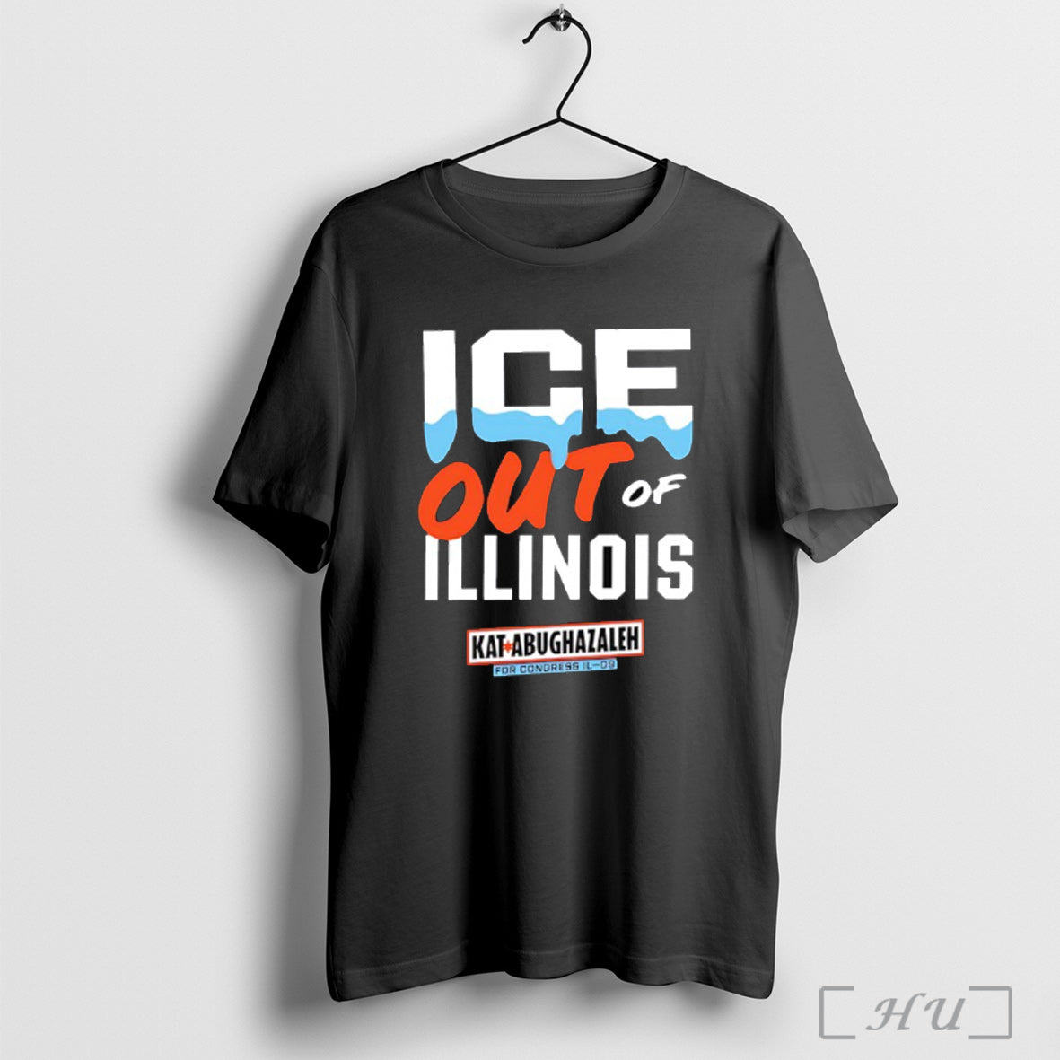 Officials Ice Out Of Illinois Kat Abughazaleh T Shirt Unisex T-shirt, Sweatshirt, Hoodie, Long Sleeve Tee - T-Shirt, Sweatshirt, Hoodie