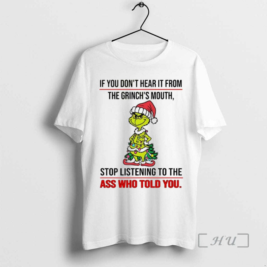 Officials If You Dont Hear Grinchs Mouth Chirstmas 2025 T-Shirts, Hoodie, Sweatshirt - T-Shirt, Sweatshirt, Hoodie