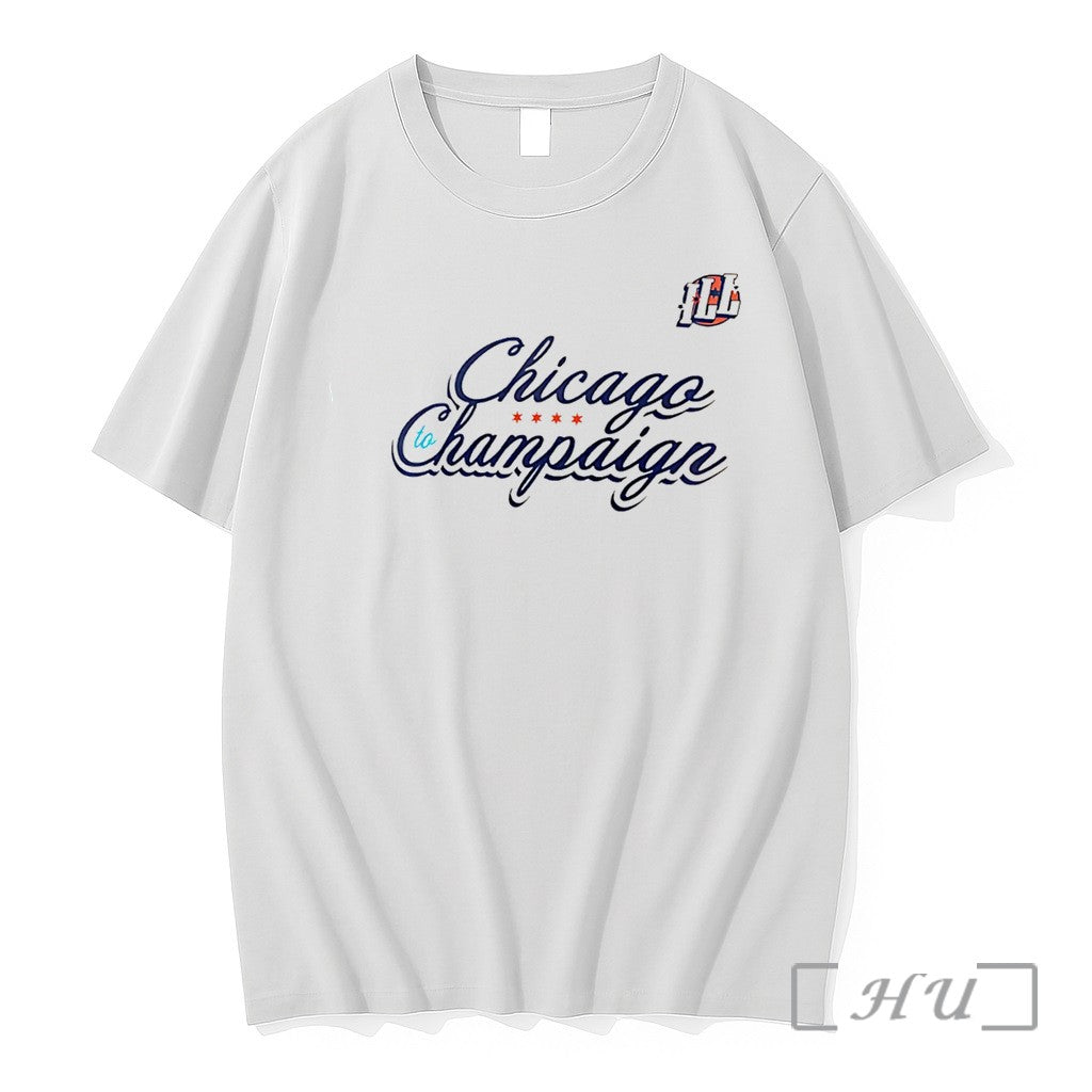 Officials Illinois Fighting Illini Chicago To Champaign Tee Unisex T-shirt, Sweatshirt, Hoodie, Long Sleeve Tee - T-Shirt, Sweatshirt, Hoodie
