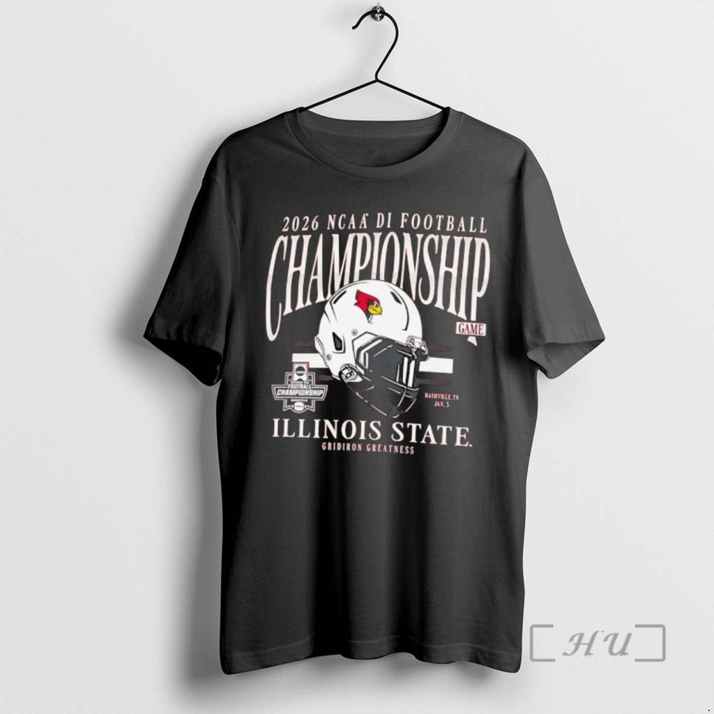 Officials Illinois State Redbirds 2026 Ncaa Di Football Championship Game Helmet T-Shirts, Hoodie, Sweatshirt - T-Shirt, Sweatshirt, Hoodie