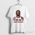 Officials Im Only Gay For Jalen Brunson Premium T Shirts Sweater Hoodie Jpg Unisex T-shirt, Sweatshirt, Hoodie, Long Sleeve Tee - T-Shirt, Sweatshirt, Hoodie