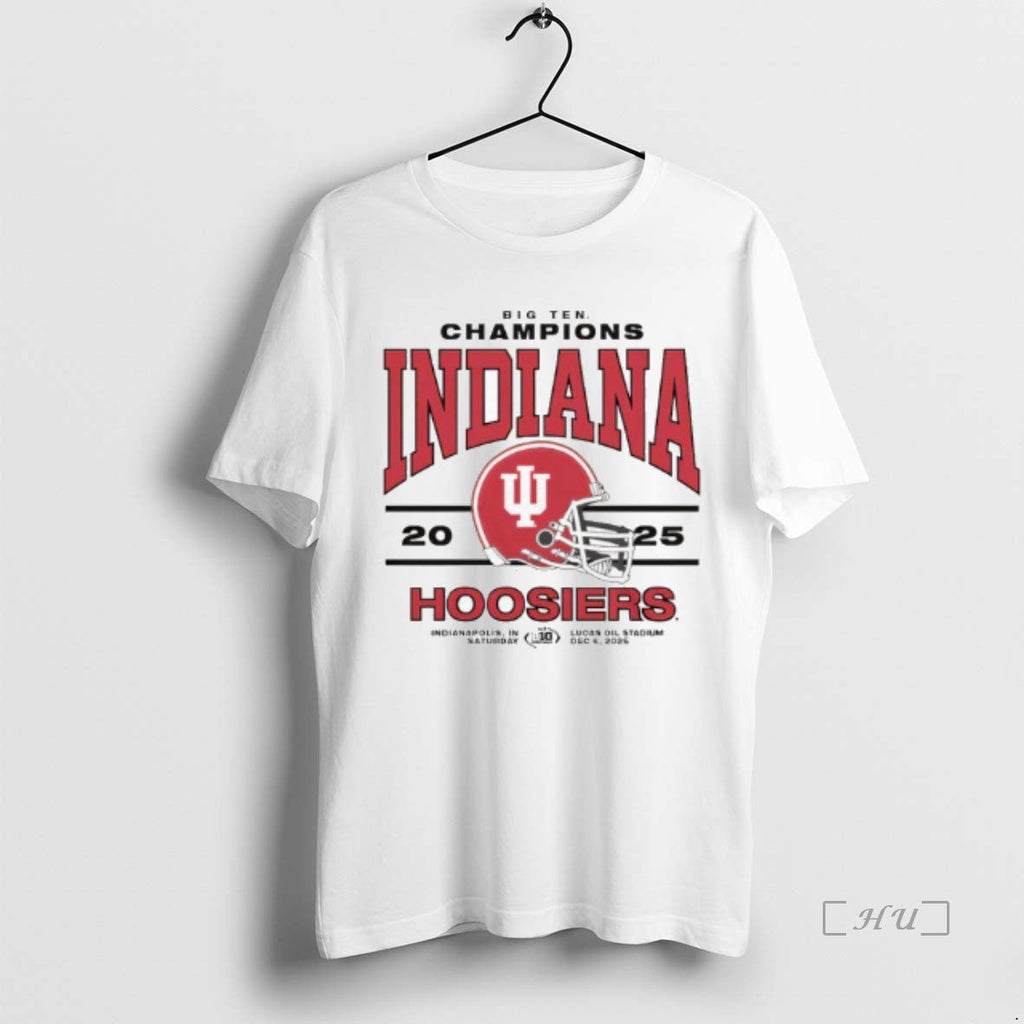Officials Indiana 2025 Big Ten Champs Ringer T-Shirts, Hoodie, Sweatshirt - T-Shirt, Sweatshirt, Hoodie