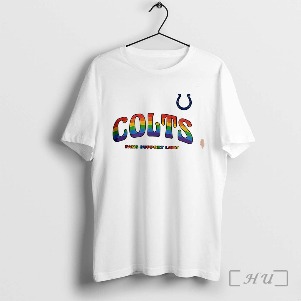 Officials Indianapolis Colts Fans Support Lgbt Pride Month Tee Unisex T-shirt, Sweatshirt, Hoodie, Long Sleeve Tee - T-Shirt, Sweatshirt, Hoodie