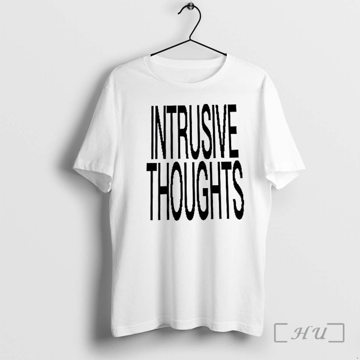 Officials Intrusive Thoughts Distorted Text Premium T Shirts Sweater Hoodie Jpg Unisex T-shirt, Sweatshirt, Hoodie, Long Sleeve Tee - T-Shirt, Sweatshirt, Hoodie