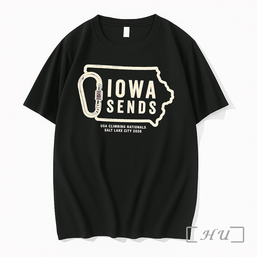 Officials Iowa Sends Usa Climbing Nationals Salt Lake City 2026 Tee Premium T Shirts Sweater - T-Shirt, Sweatshirt, Hoodie