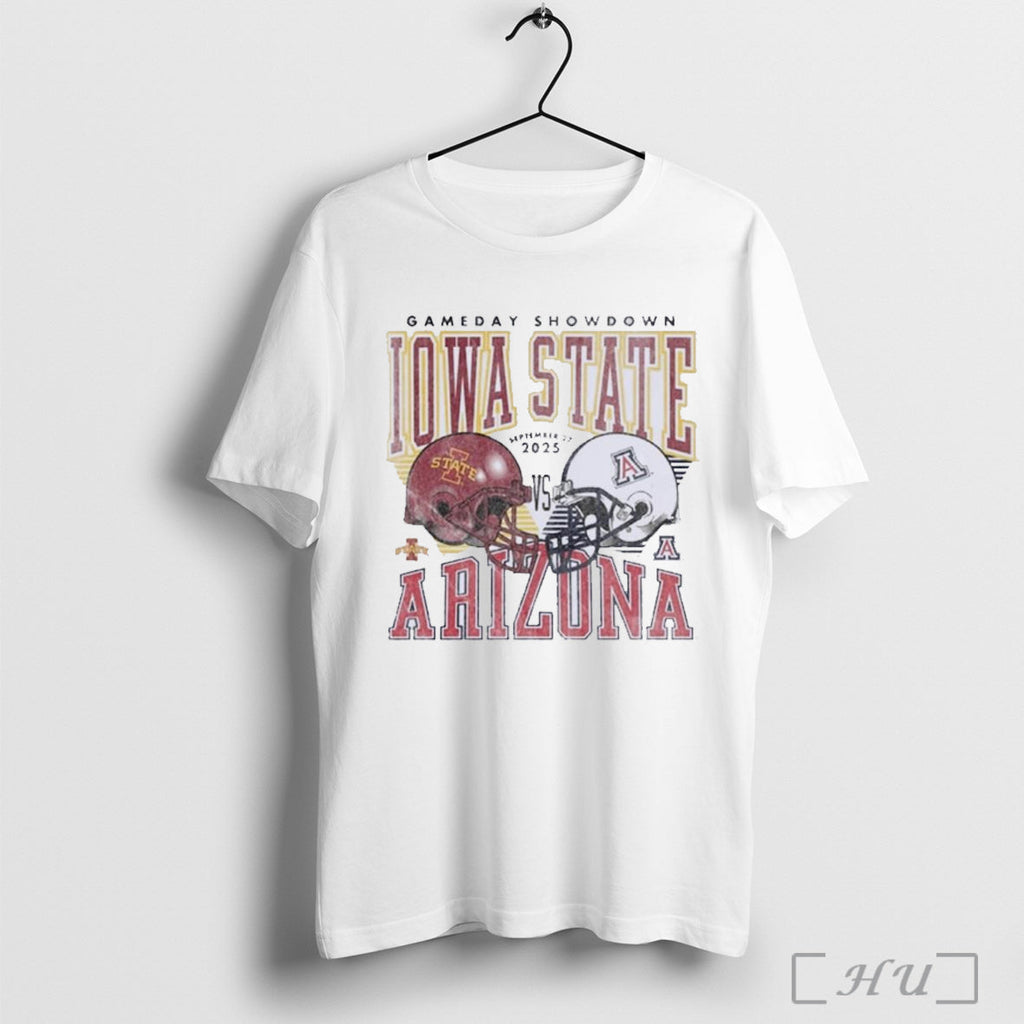Officials Iowa State Cyclones Vs Arizona Wildcats 2025 Gameday Showdown Football T Shirt Unisex T-shirt, Sweatshirt, Hoodie, Long Sleeve Tee - T-Shirt, Sweatshirt, Hoodie