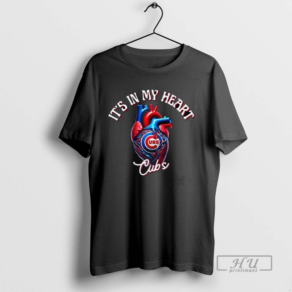 Officials Its In My Heart Chicago Cubs Baseball Lovers T Shirt Unisex T-shirt, Sweatshirt, Hoodie, Long Sleeve Tee - T-Shirt, Sweatshirt, Hoodie