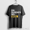Officials J J Mccarthy On Sundays We Skol T Shirt Unisex T-shirt, Sweatshirt, Hoodie, Long Sleeve Tee - T-Shirt, Sweatshirt, Hoodie
