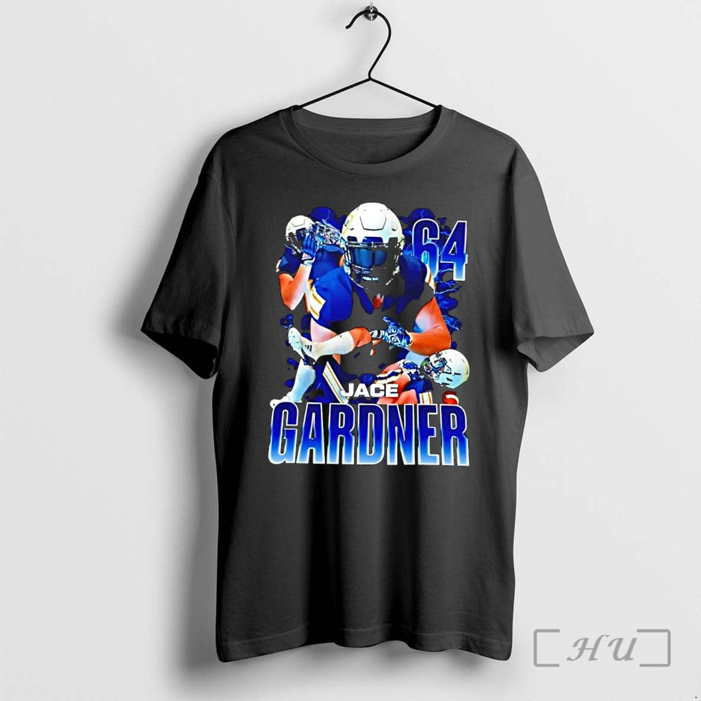 Officials Jace Gardner 64 Football Player Lightning Unisex T-shirt, Sweatshirt, Hoodie, Long Sleeve Tee - T-Shirt, Sweatshirt, Hoodie