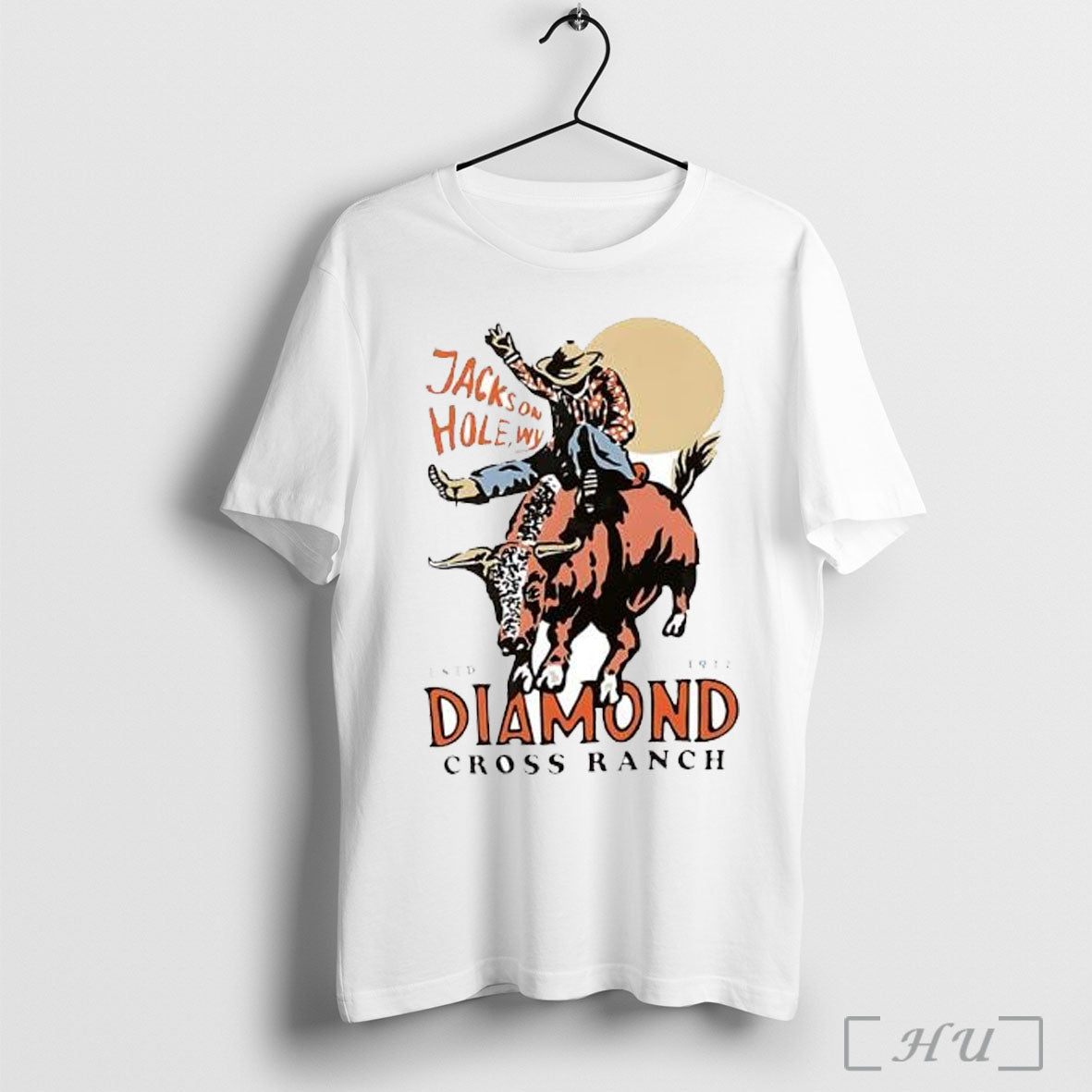 Officials Jackson Hole Wy Diamond Cross Ranch Estd 1912 Cowboy T Shirt Unisex T-shirt, Sweatshirt, Hoodie, Long Sleeve Tee - T-Shirt, Sweatshirt, Hoodie