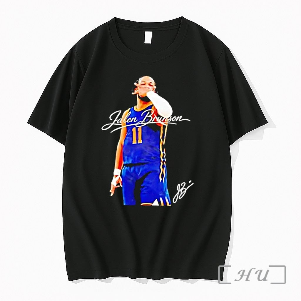 Officials Jalen Brunson Number 11 Hand Gesture Basketball Unisex T-shirt, Sweatshirt, Hoodie, Long Sleeve Tee - T-Shirt, Sweatshirt, Hoodie
