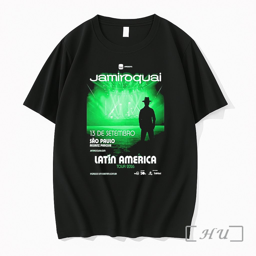 Officials Jamiroquai Brazil Tour Sep 13 2026 1 Unisex T-shirt, Sweatshirt, Hoodie, Long Sleeve Tee - T-Shirt, Sweatshirt, Hoodie