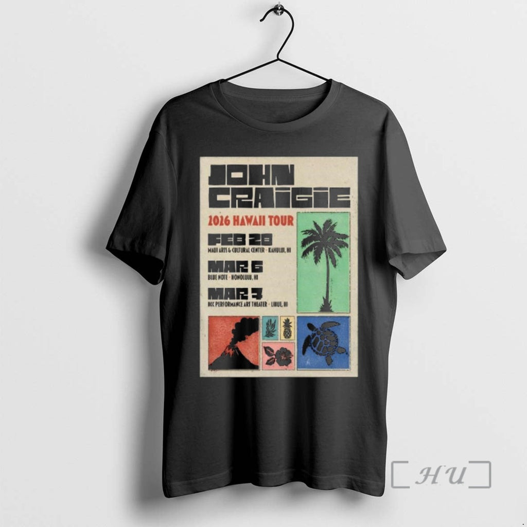Officials John Craigie Hawaii 2026 Shows T-Shirts, Hoodie, Sweatshirt - T-Shirt, Sweatshirt, Hoodie
