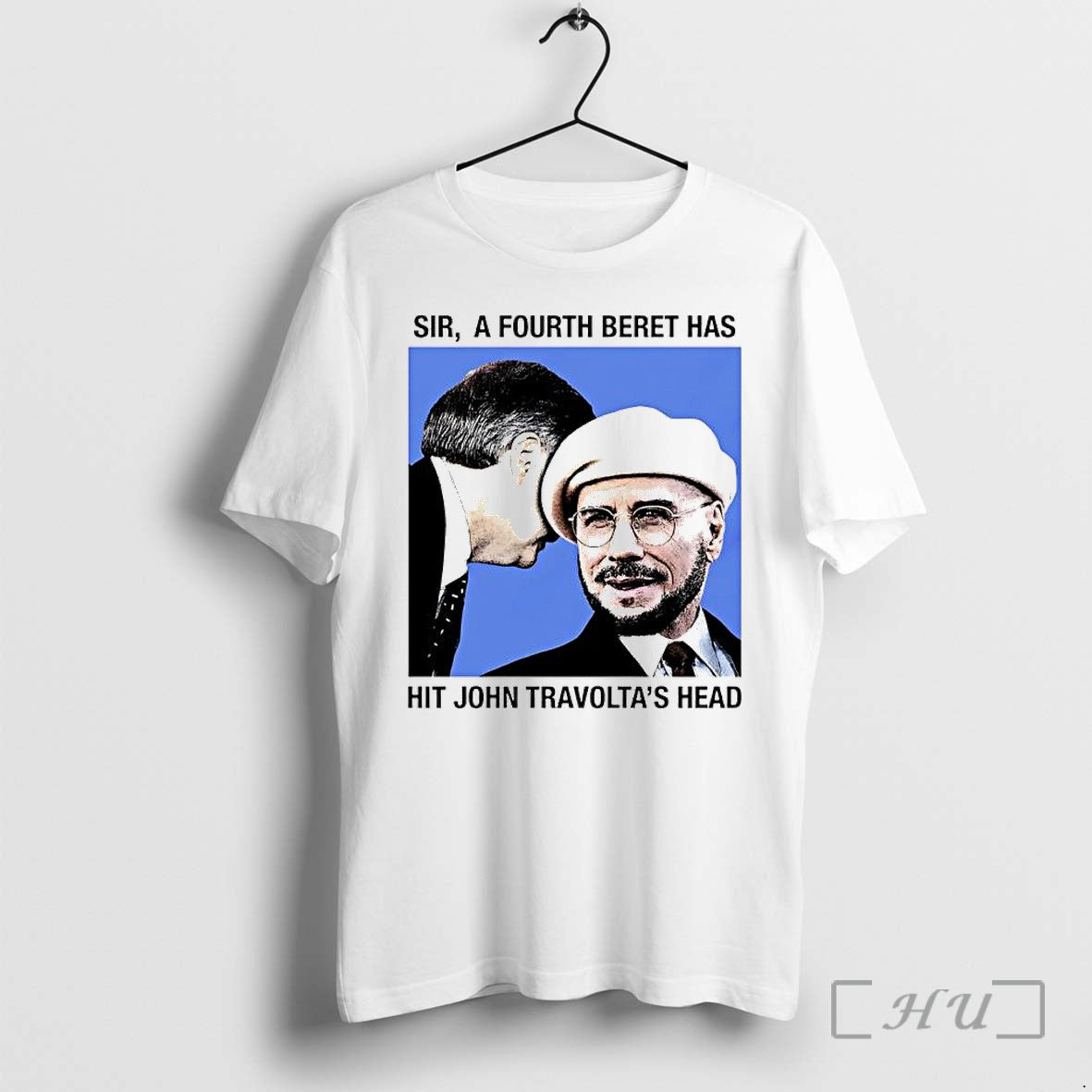 Officials John Travolta Sir A Fourth Beret Has Hit Actors Head Premium T Shirts Sweater Unisex T-shirt, Sweatshirt, Hoodie, Long Sleeve Tee - T-Shirt, Sweatshirt, Hoodie