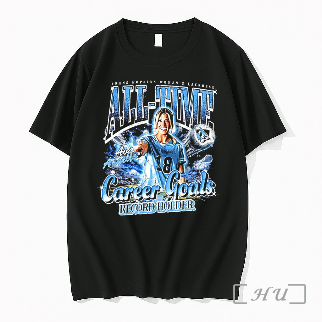 Officials Johns Hopkins University Womens Lacrosse Team Ava Angello Graphic Tee Premium T Shirts Sweater - T-Shirt, Sweatshirt, Hoodie
