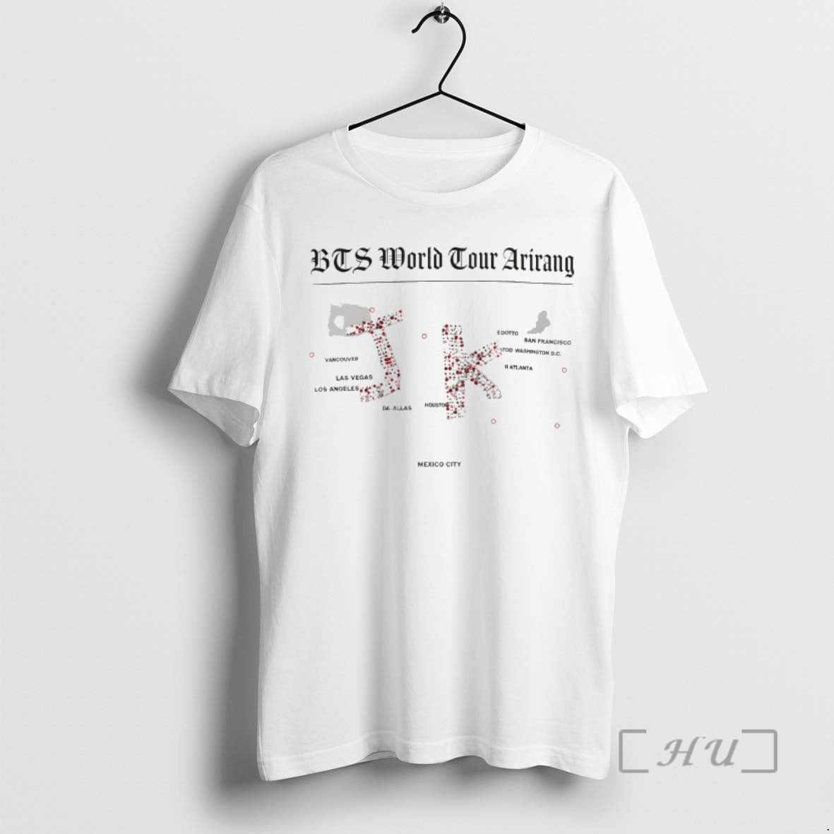 Officials Jungkook Bts World Tour Arirang Jk Map 2026 Unisex T-shirt, Sweatshirt, Hoodie, Long Sleeve Tee - T-Shirt, Sweatshirt, Hoodie