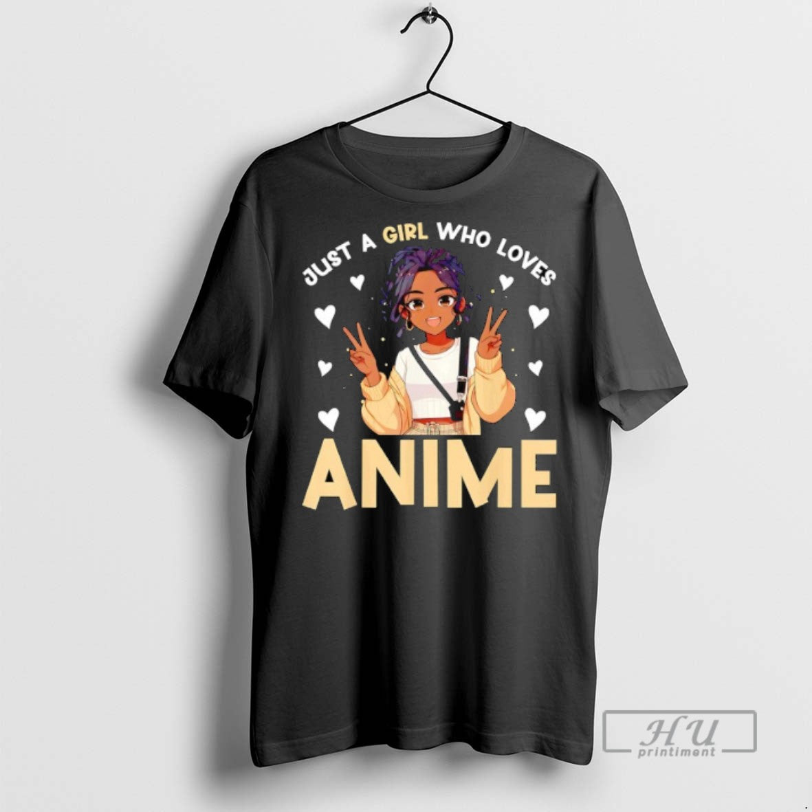 Officials Just A Girl Who Loves Anime T Shirt Unisex T-shirt, Sweatshirt, Hoodie, Long Sleeve Tee - T-Shirt, Sweatshirt, Hoodie