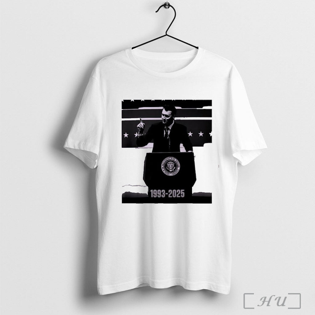 Officials Justice For Charlie Kirk 1993 2025 Political Justice T Shirt Unisex T-shirt, Sweatshirt, Hoodie, Long Sleeve Tee - T-Shirt, Sweatshirt, Hoodie