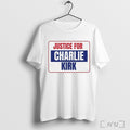Officials Justice For Charlie Kirk Usa Patriotic T Shirt Unisex T-shirt, Sweatshirt, Hoodie, Long Sleeve Tee - T-Shirt, Sweatshirt, Hoodie