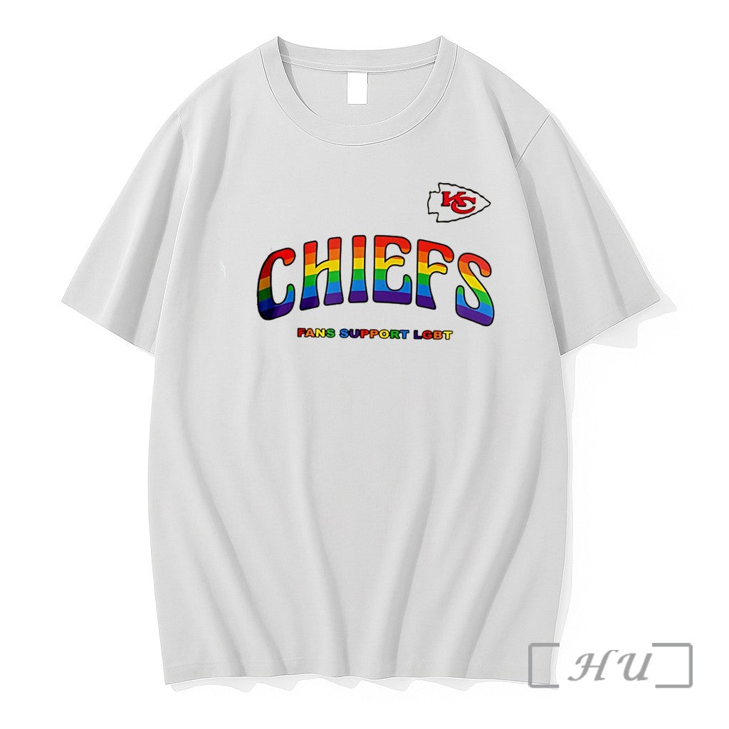 Officials Kansas City Chiefs Fans Support Lgbt Pride Month Tee Unisex T-shirt, Sweatshirt, Hoodie, Long Sleeve Tee - T-Shirt, Sweatshirt, Hoodie