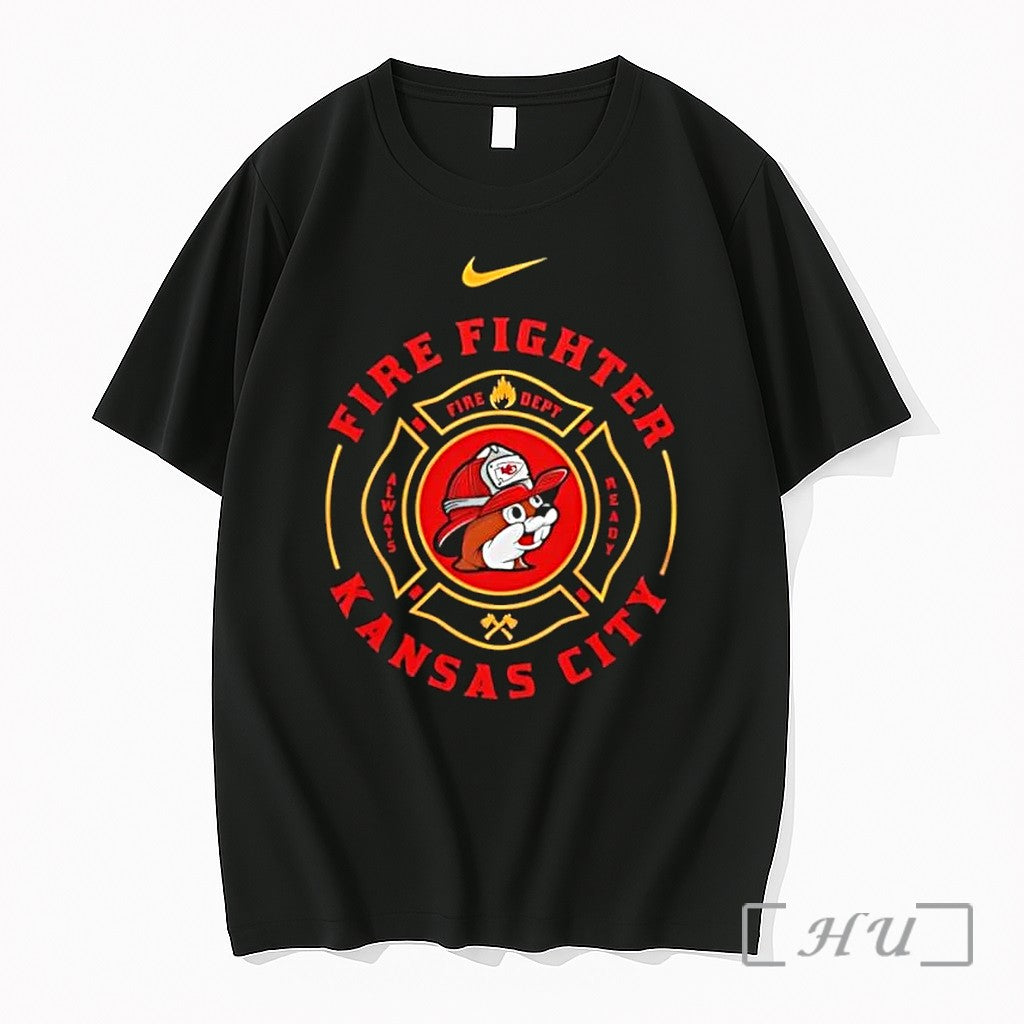 Officials Kansas City Firefighter Buc Ees Chiefs Helmet Maltese Cross Unisex T-shirt, Sweatshirt, Hoodie, Long Sleeve Tee - T-Shirt, Sweatshirt, Hoodie
