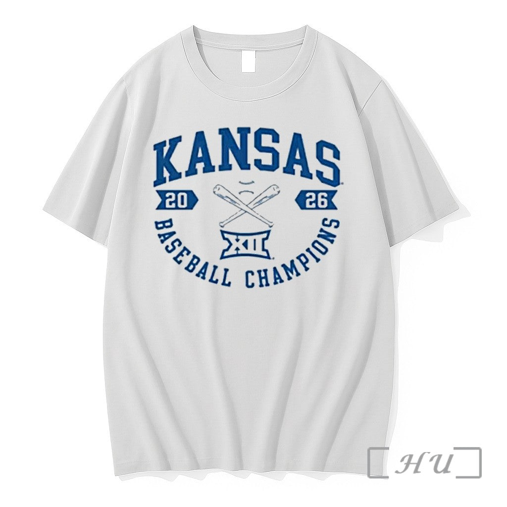 Officials Kansas Jayhawks Summit Sportswear 2026 Big 12 Baseball Tournament Champions 1 Premium T Shirts - T-Shirt, Sweatshirt, Hoodie