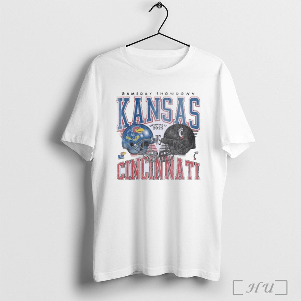 Officials Kansas Jayhawks Vs Cincinnati Bearcats 2025 Gameday Showdown T Shirt Sweatshirt Png - T-Shirt, Sweatshirt, Hoodie