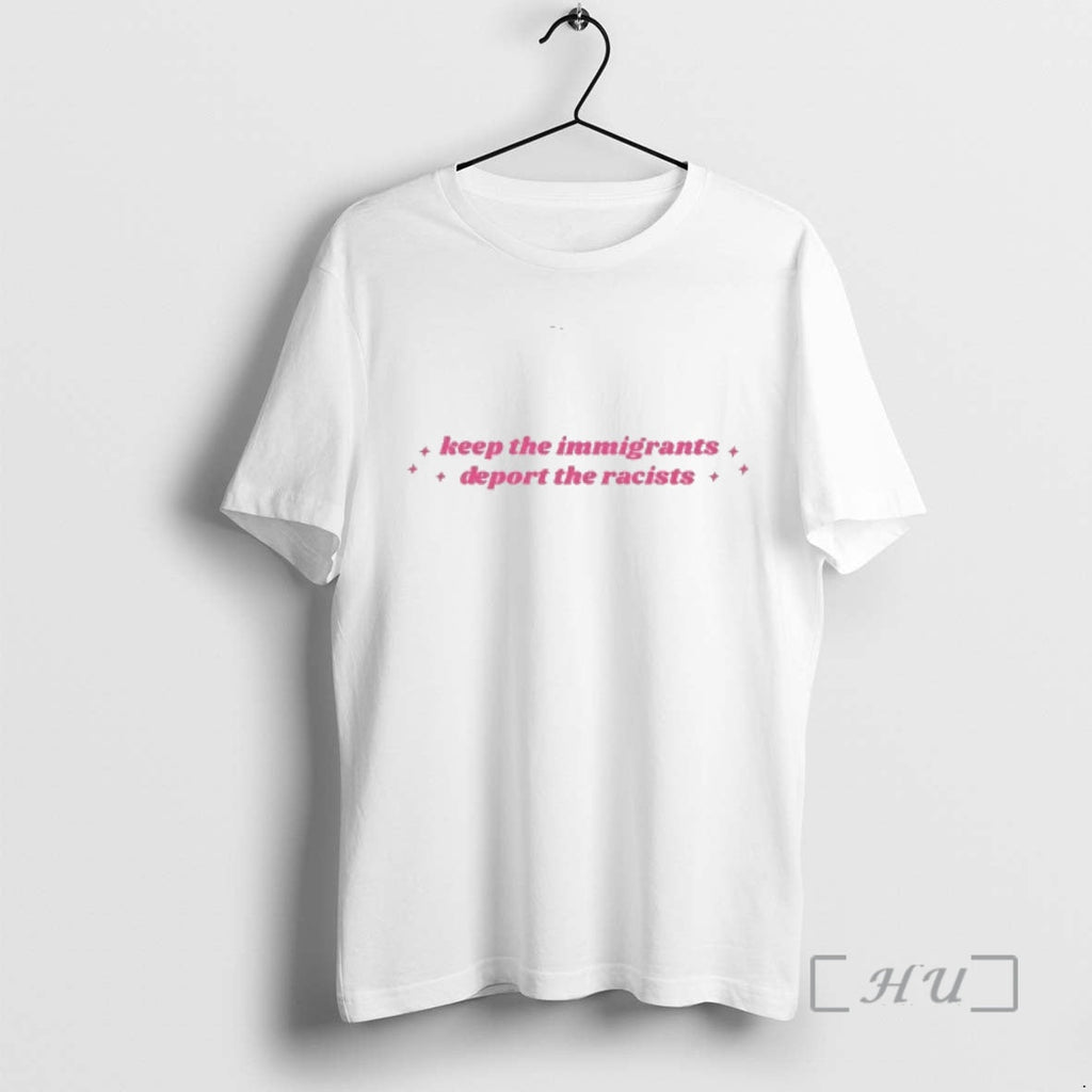Officials Keep Immigrants Deport Racists Pink T-Shirts, Hoodie, Sweatshirt - T-Shirt, Sweatshirt, Hoodie