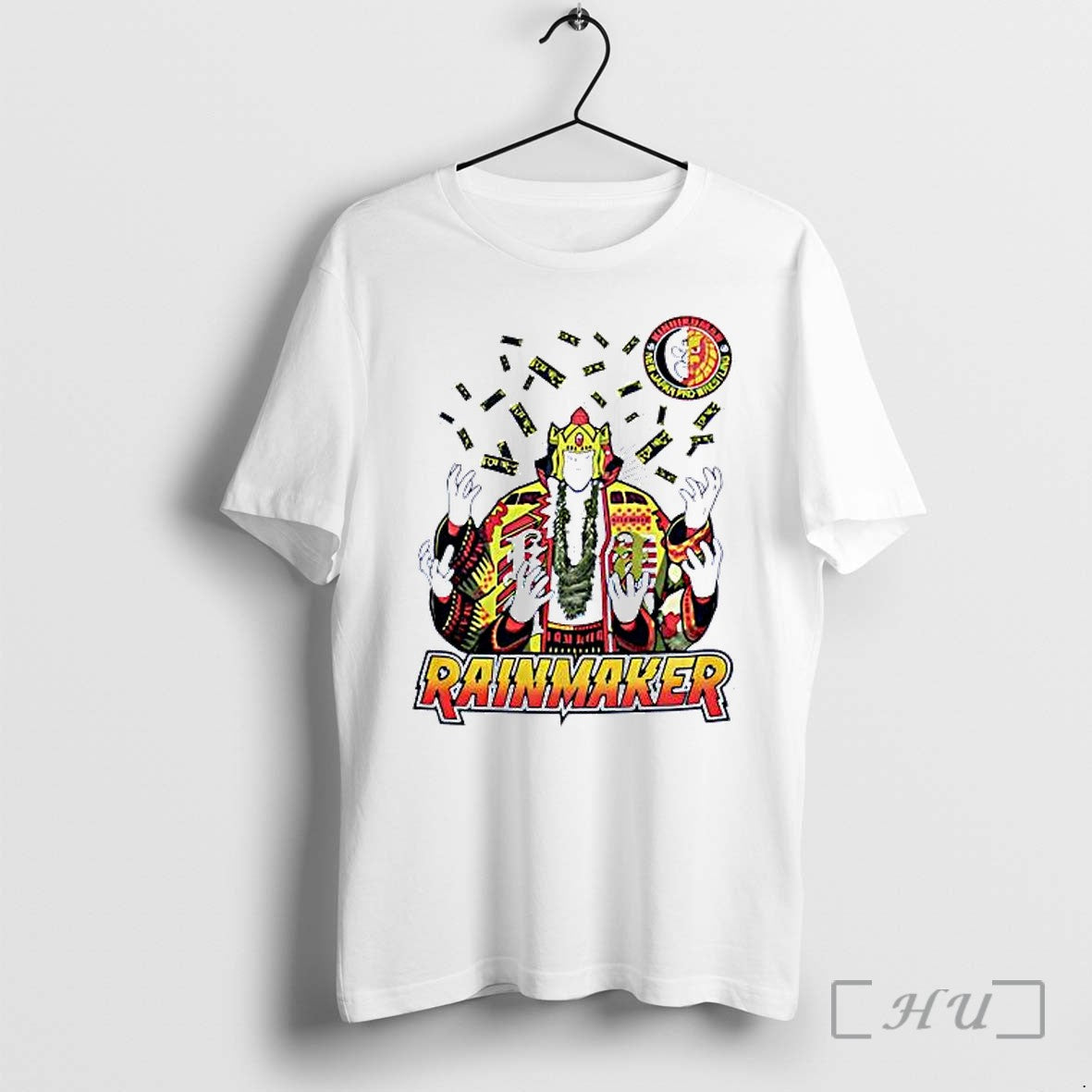 Officials Kinnikuman New Japan Pro Wrestling Rainmaker Kinnikuman Unisex T-shirt, Sweatshirt, Hoodie, Long Sleeve Tee - T-Shirt, Sweatshirt, Hoodie