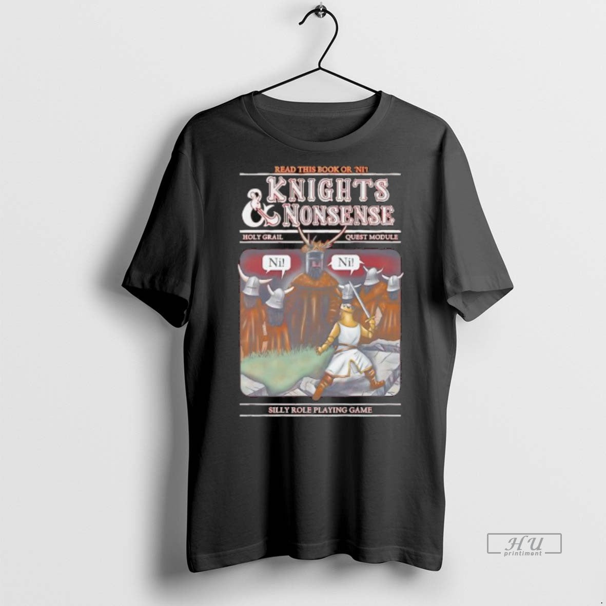 Officials Knights Nonsense Holy Grail Quest Module Read This Book Or Ni Silly Role Playing - T-Shirt, Sweatshirt, Hoodie