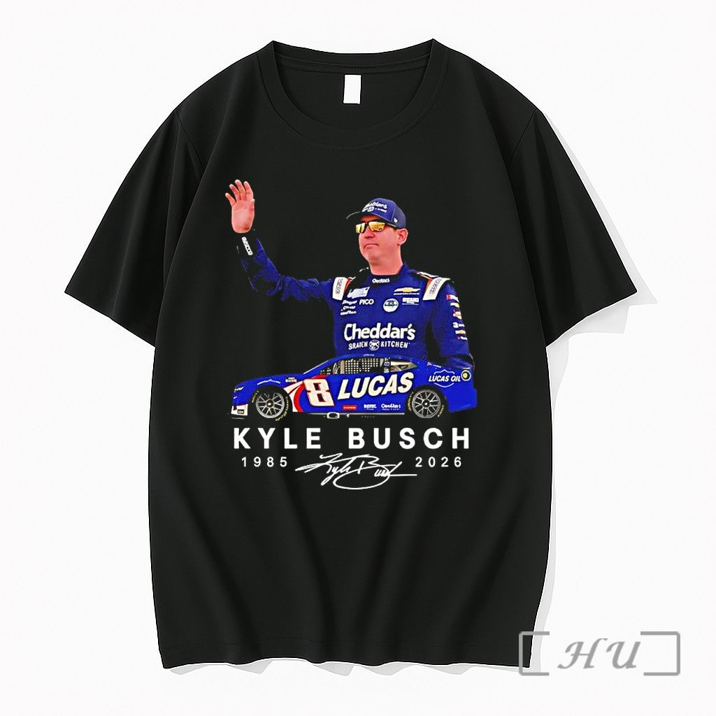 Officials Kyle Busch 1985 2026 Signature Premium T Shirts Sweater Hoodie Jpg Unisex T-shirt, Sweatshirt, Hoodie, Long Sleeve Tee - T-Shirt, Sweatshirt, Hoodie