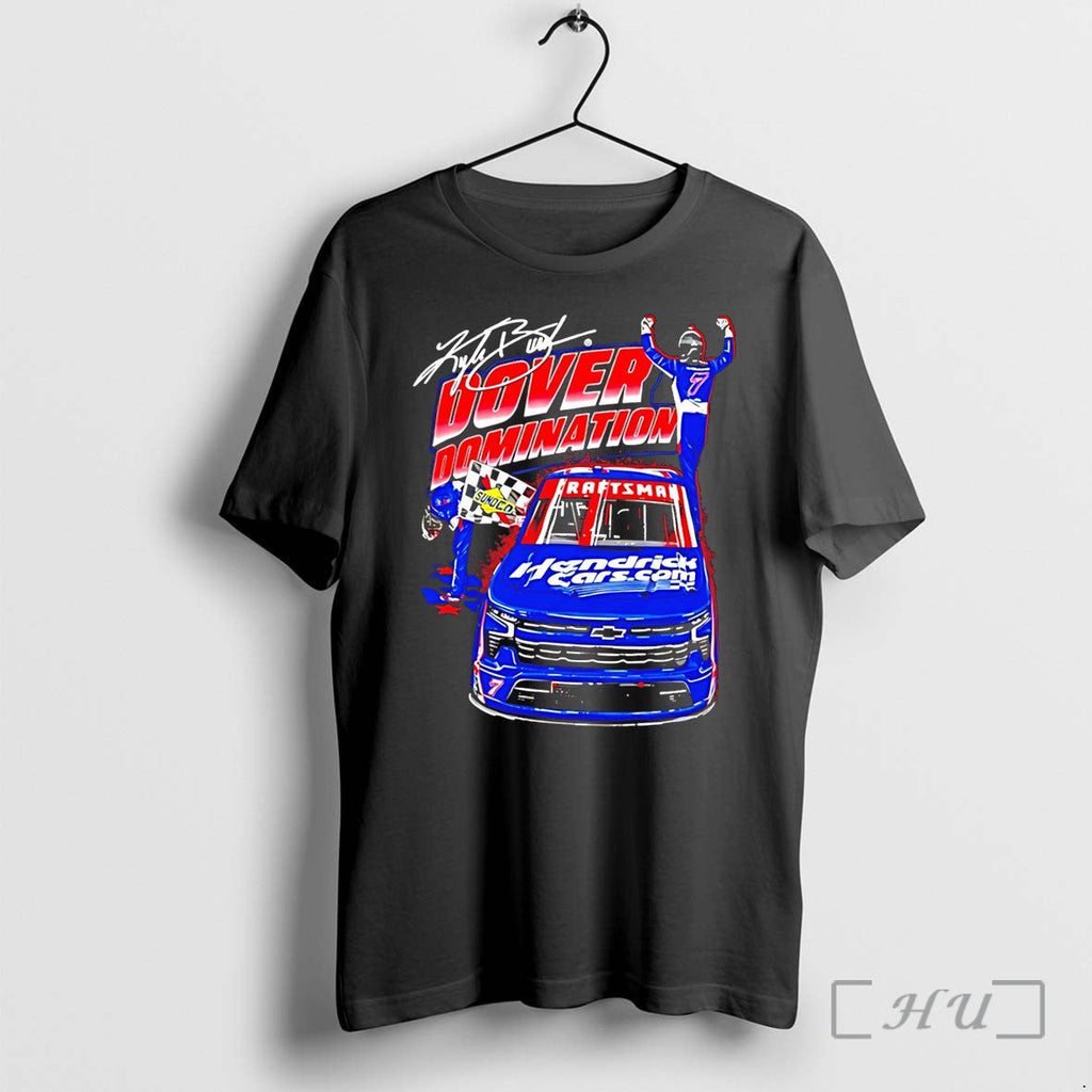 Officials Kyle Busch Dover Domination Signature Graphic Tee Unisex T-shirt, Sweatshirt, Hoodie, Long Sleeve Tee - T-Shirt, Sweatshirt, Hoodie