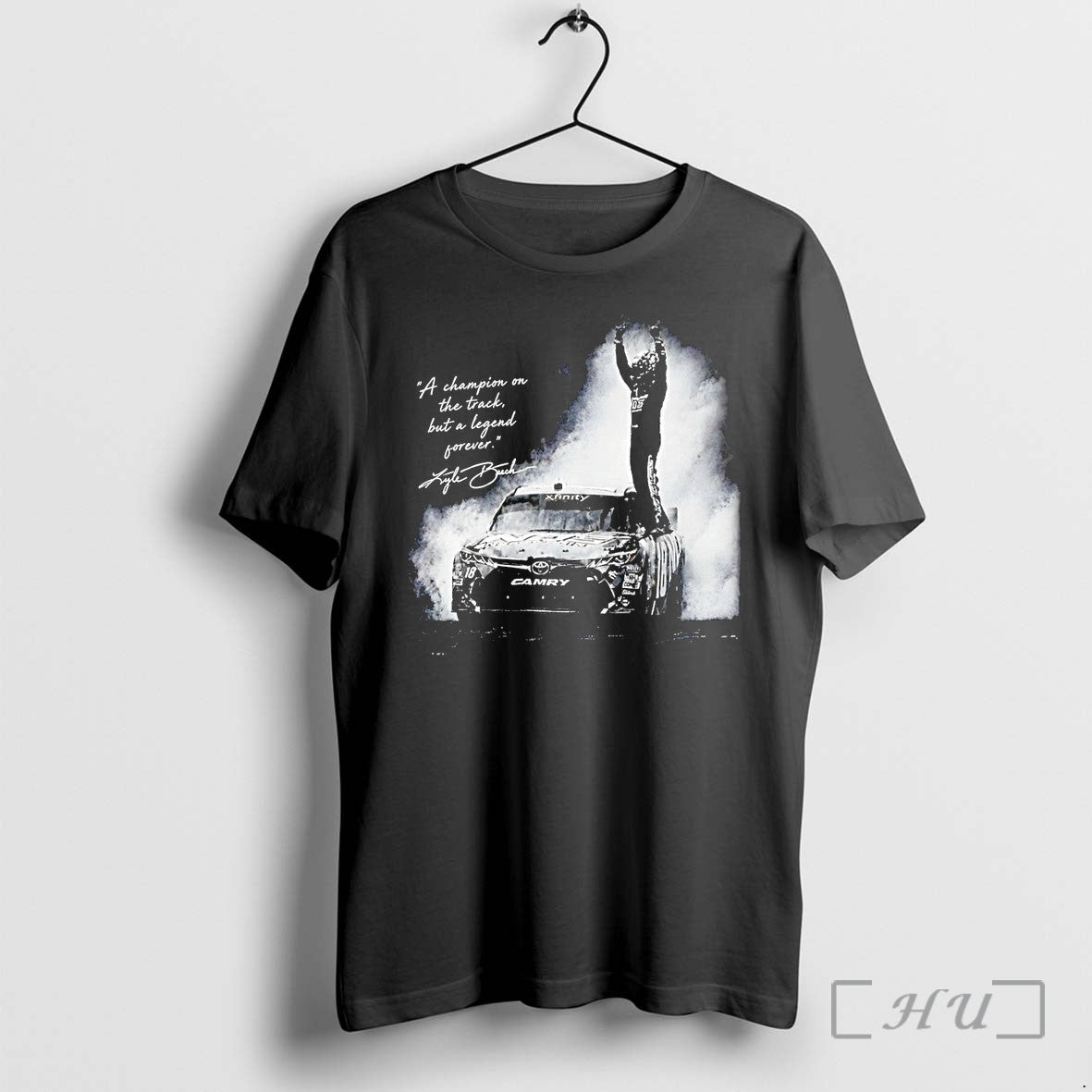 Officials Kyle Busch A Champion On The Track But A Legend Forever Premium T Shirts Unisex T-shirt, Sweatshirt, Hoodie, Long Sleeve Tee - T-Shirt, Sweatshirt, Hoodie