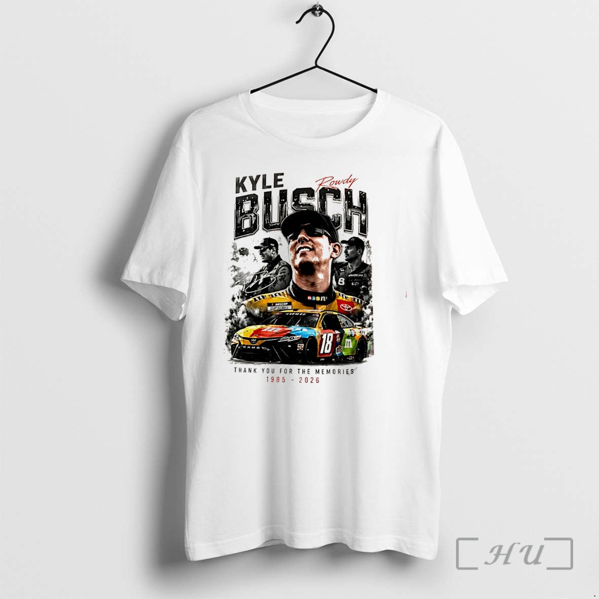 Officials Kyle Busch Thank You For The Memories 1985 2026 Siganture Tee Premium T Shirts Unisex T-shirt, Sweatshirt, Hoodie, Long Sleeve Tee - T-Shirt, Sweatshirt, Hoodie