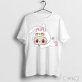 Officials Labubu White Rabbit Pink Ears T Shirt Unisex T-shirt, Sweatshirt, Hoodie, Long Sleeve Tee - T-Shirt, Sweatshirt, Hoodie