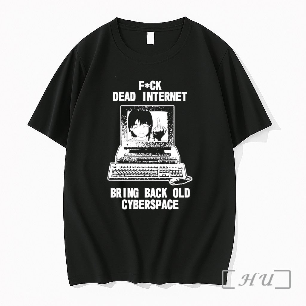 Officials Lain Iwakura Fuck Dead Internet Bring Back Old Cyberspace Unisex T-shirt, Sweatshirt, Hoodie, Long Sleeve Tee - T-Shirt, Sweatshirt, Hoodie