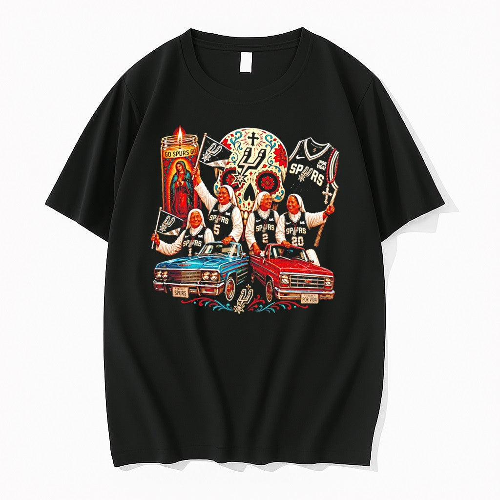 Officials Las Monjas De San Antonio Catholic Sisters San Antonio Spurs Tee Unisex T-shirt, Sweatshirt, Hoodie, Long Sleeve Tee - T-Shirt, Sweatshirt, Hoodie