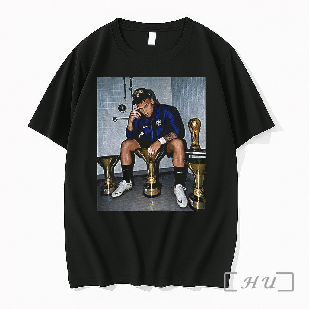 Officials Lautaro Martinez Holding Cup Inter Milan Fc Photo Vintage Unisex T-shirt, Sweatshirt, Hoodie, Long Sleeve Tee - T-Shirt, Sweatshirt, Hoodie