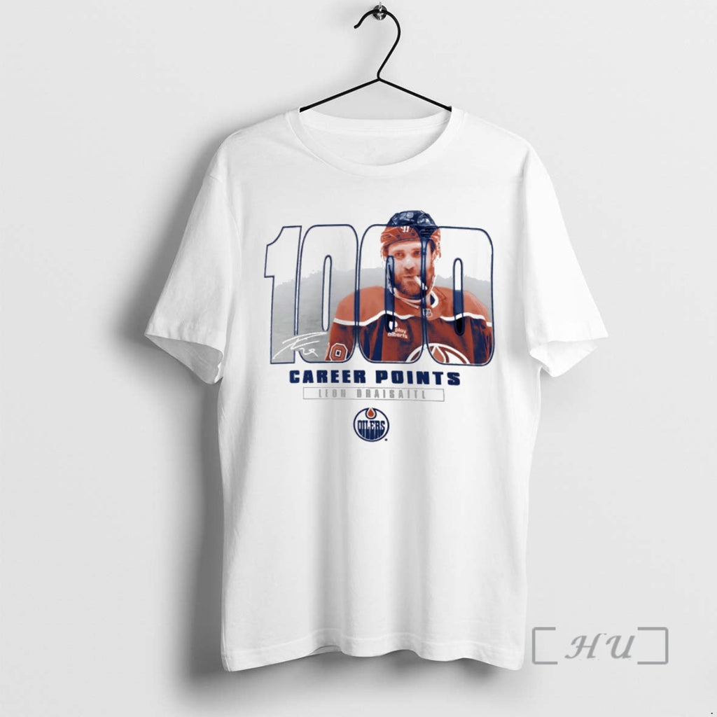 Officials Leon Draisaitl Edmonton Oilers 1000 Career Points Legacy Circle T-Shirts, Hoodie, Sweatshirt - T-Shirt, Sweatshirt, Hoodie