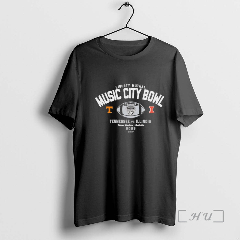 Officials Liberty Mutual Music City Bowl 2025 Tennessee Volunteers Vs Illinois Fighting Illini T-Shirts, Hoodie, Sweatshirt - T-Shirt, Sweatshirt, Hoodie