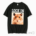 Officials Lock In Hamster Graphic Black Premium T Shirts Sweater Hoodie Jpg Unisex T-shirt, Sweatshirt, Hoodie, Long Sleeve Tee - T-Shirt, Sweatshirt, Hoodie