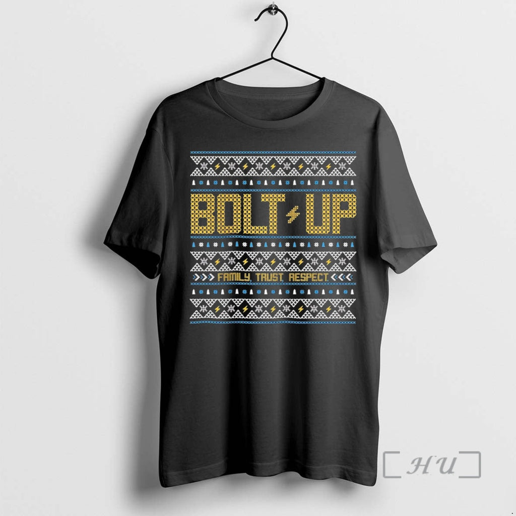 Officials Los Angeles Chargers Bolt Up Family Trust Respect Ugly T-Shirts, Hoodie, Sweatshirt - T-Shirt, Sweatshirt, Hoodie